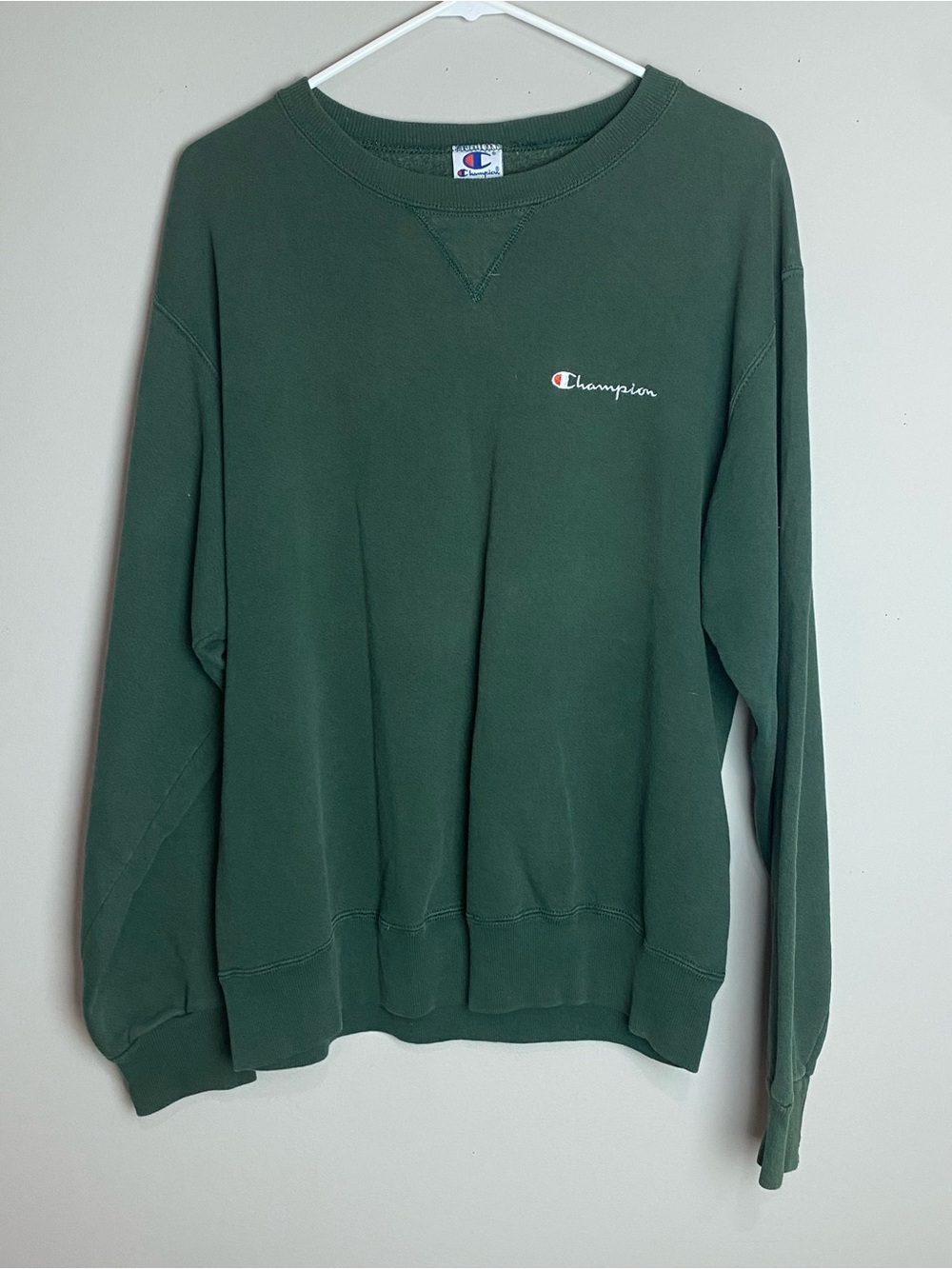 Champion Men's Forest Green Crewneck Sweatshirt